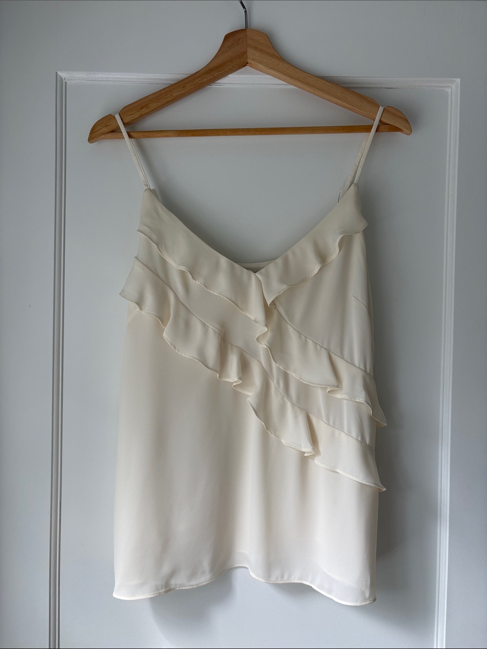 Express Cream Ruffle Camisole